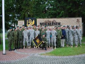The cadets, cadre, and Lithuanian soldiers on the last day at the military base in Klaipeda, Lithuania.