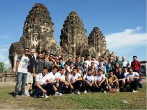 At the Monkey Temple with Thailand team 3 and our fellow Thai counterparts.
